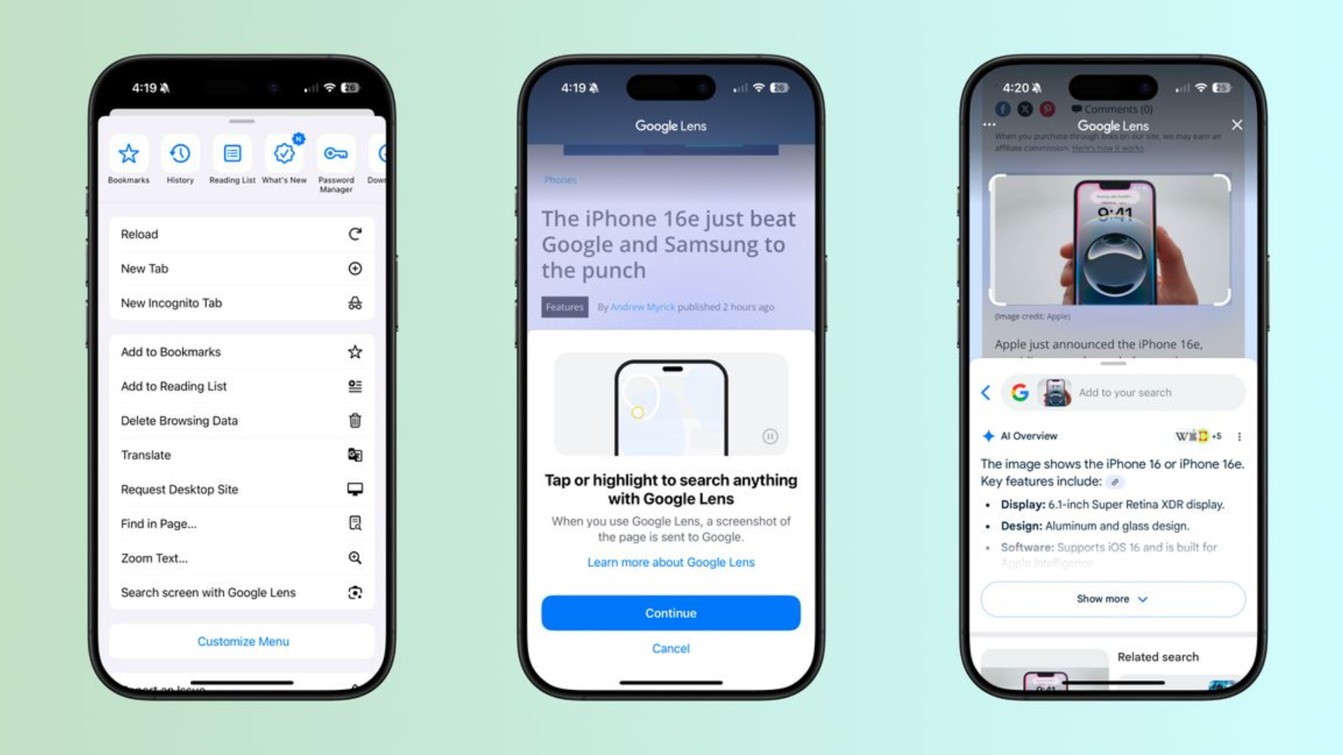 Google mang “Circle to Search” lên trên iOS với trình duyệt Chrome và ứng dụng tìm kiếm