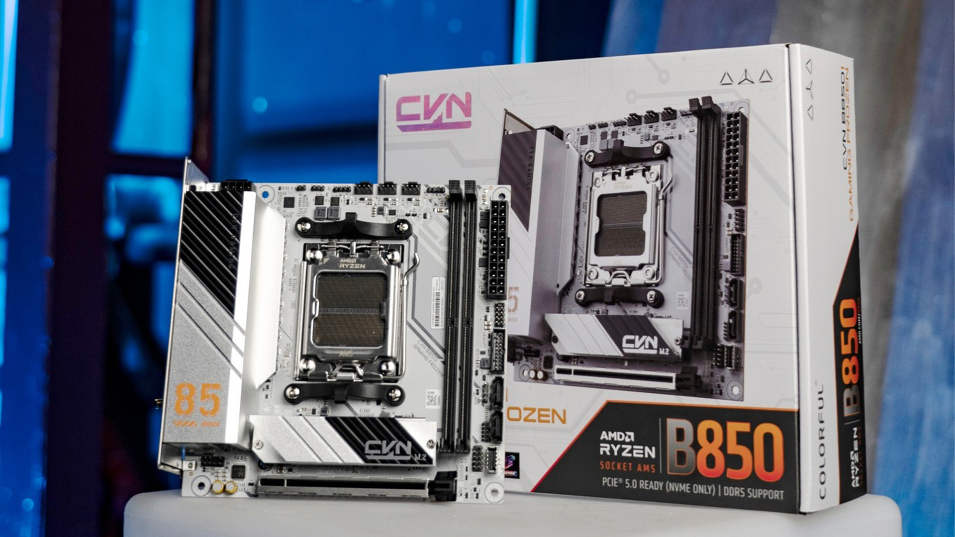 COLORFUL ra mắt bo mạch chủ CVN B850I GAMING FROZEN cho AMD Ryzen 7000, 8000, và 9000 series