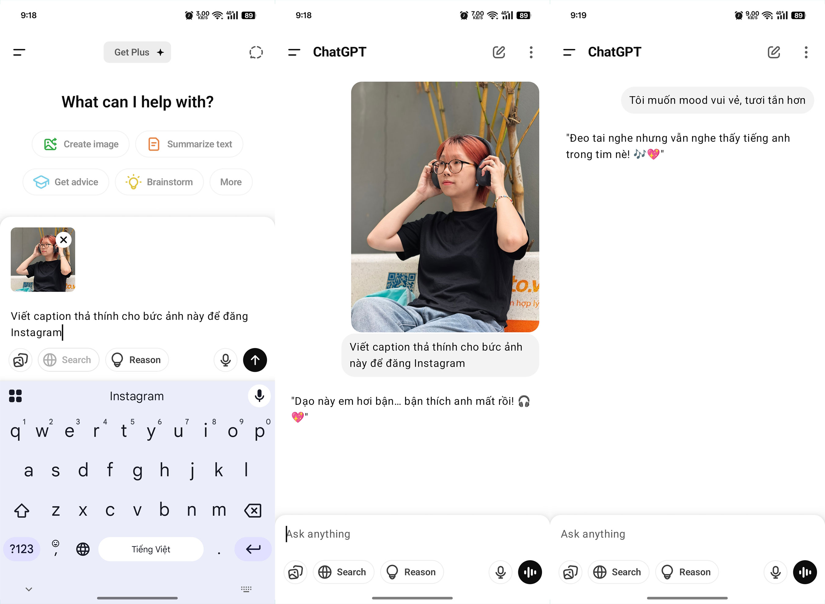 mẹo tăng tương tác caption AI