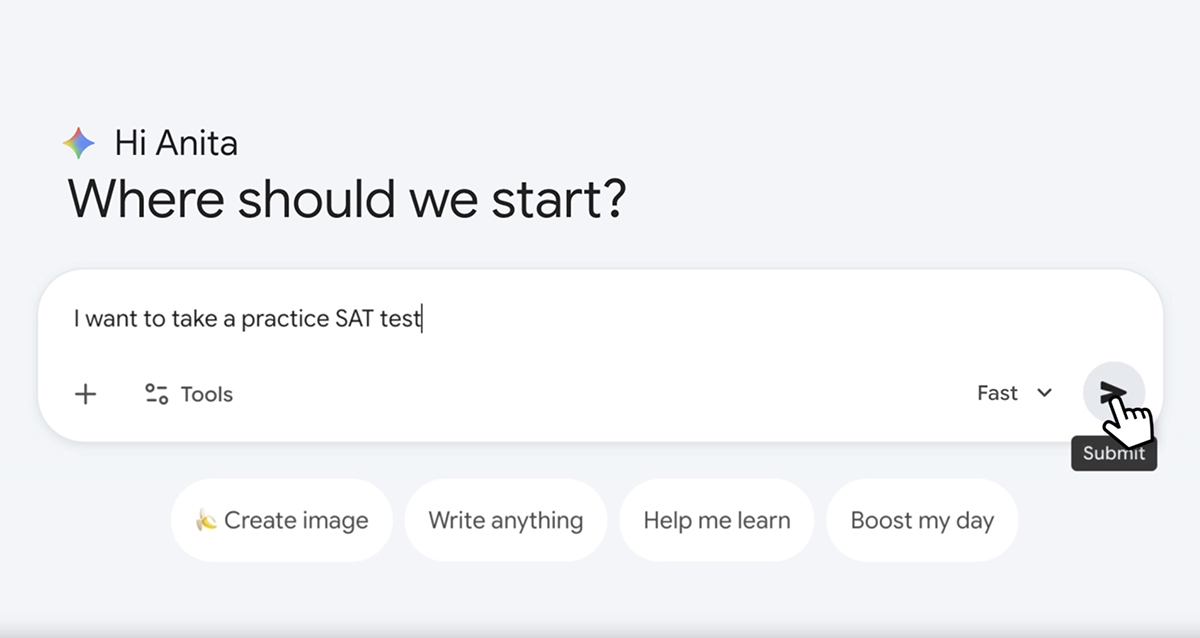 Google cập nhật tính năng thi thử SAT miễn phí trên Gemini插图1 Google cập nhật tính năng thi thử SAT miễn phí trên Gemini插图1