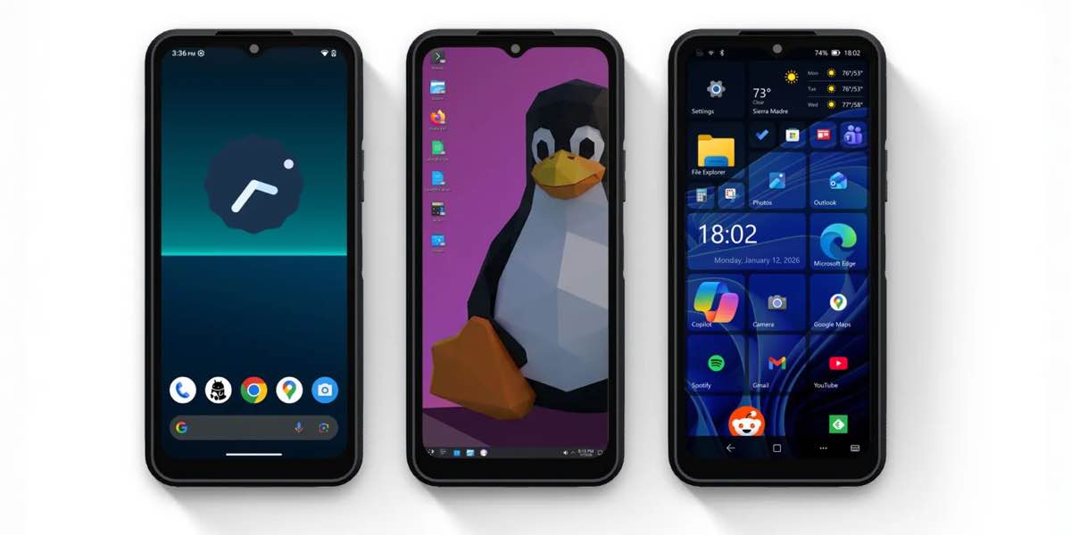 Sắp ra mắt smartphone chạy 3 hệ điều hành, có cả Windows 11, Linux và Android插图1