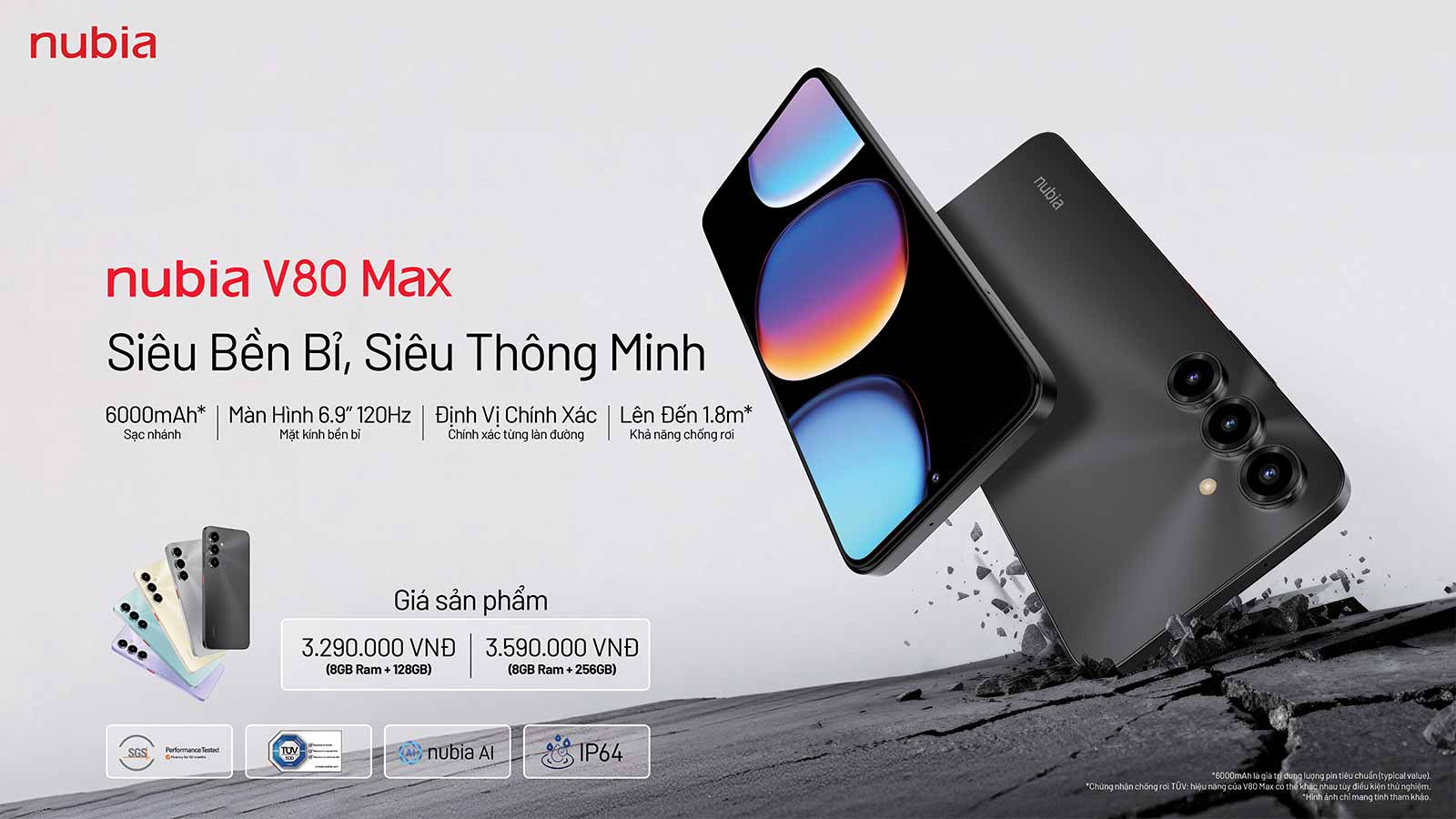 ZTE ra mắt nubia V80 Design và V80 Max tại Việt Nam giá từ 3,29 triệu đồng插图3
