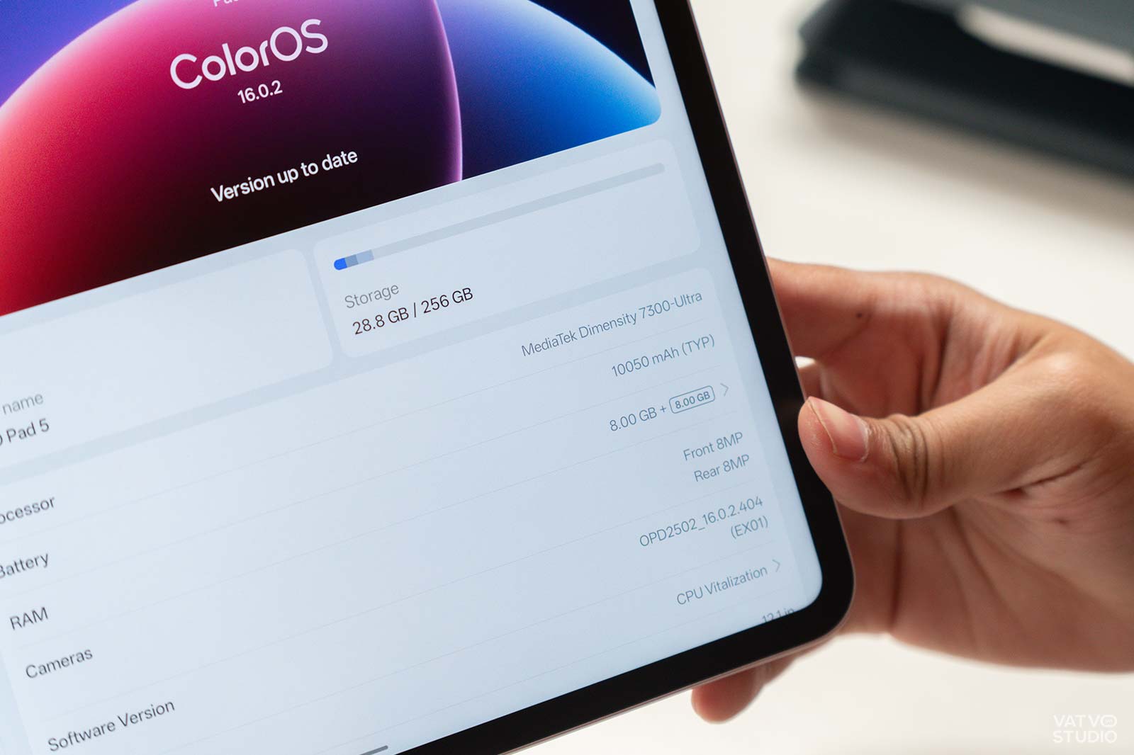 Trên tay OPPO Pad 5 chính hãng bản màn hình nhám và phụ kiện đi kèm: Màn hình 2,8K, pin 10.050mAh, giá 12 triệu插图6