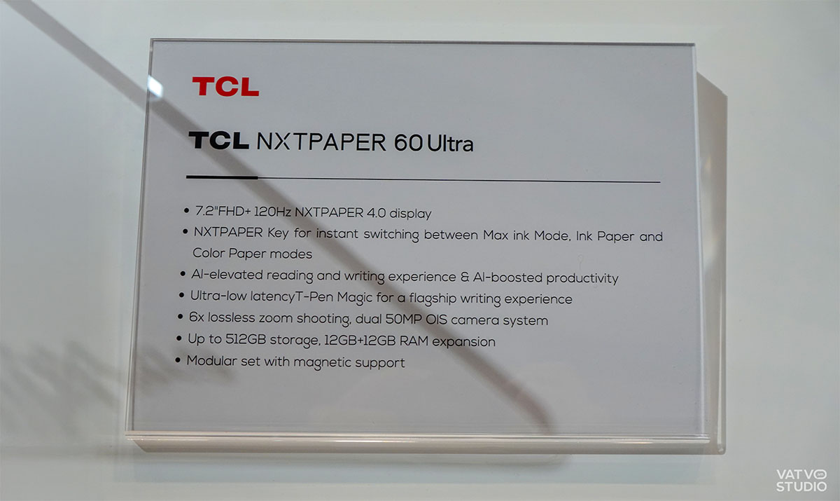 Trên tay smartphone và tablet có màn hình ‘như giấy’ của TCL tại CES 2026插图1