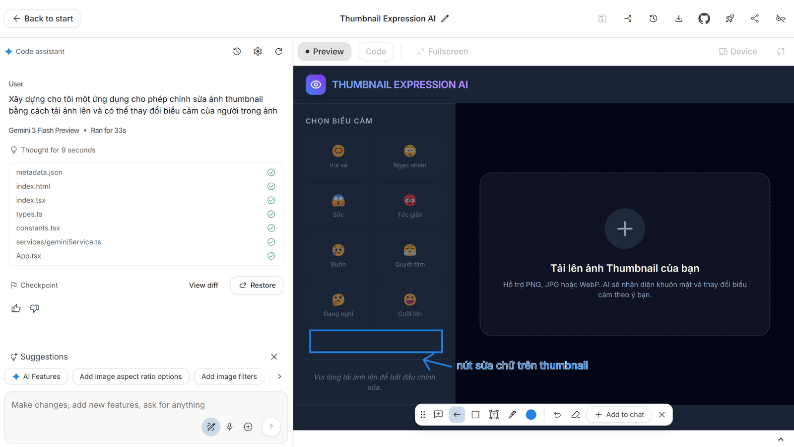 Trải nghiệm tạo app bằng Google AI Studio mà không cần hiểu về lập trình插图9