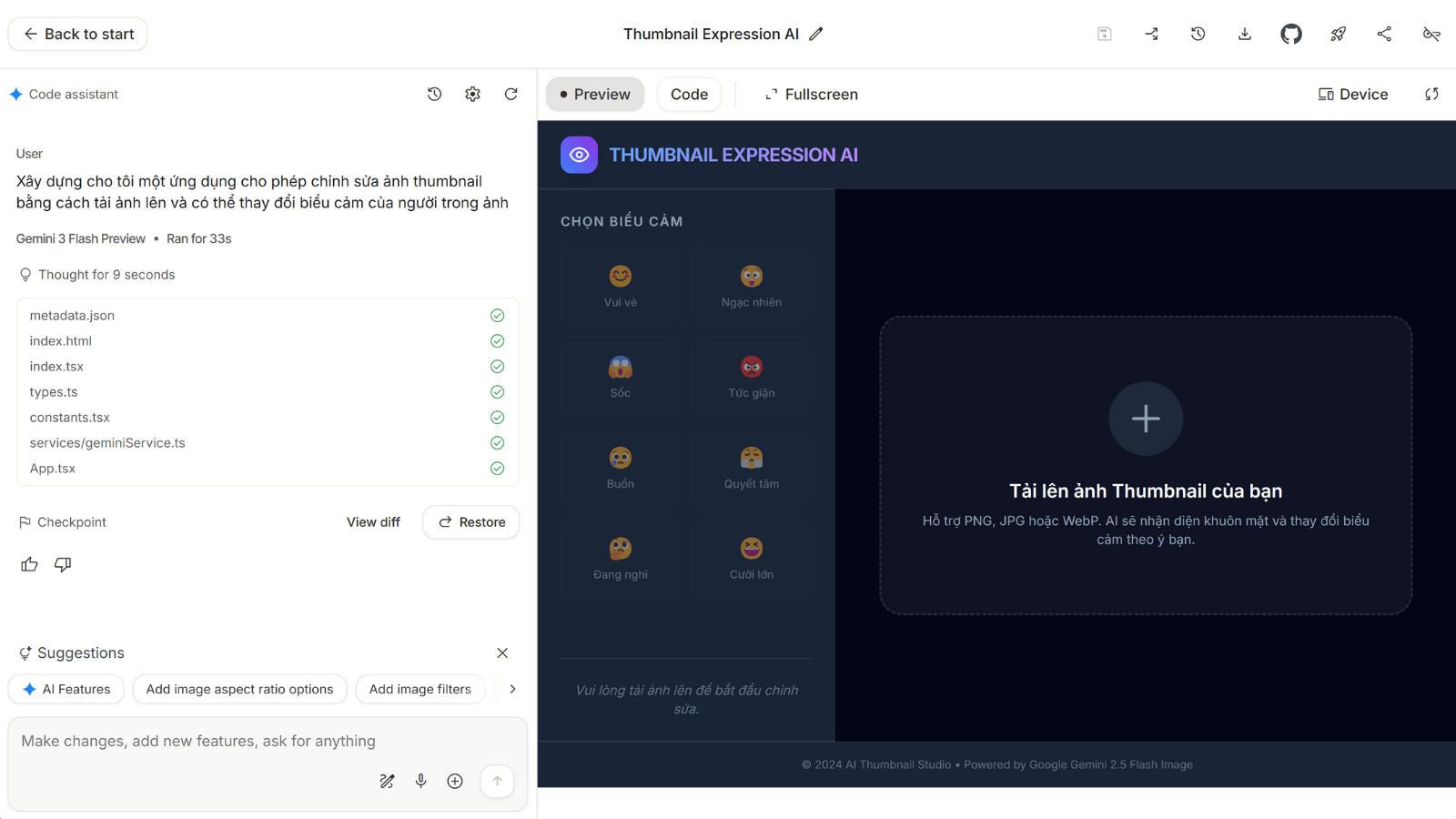 Trải nghiệm tạo app bằng Google AI Studio mà không cần hiểu về lập trình插图6
