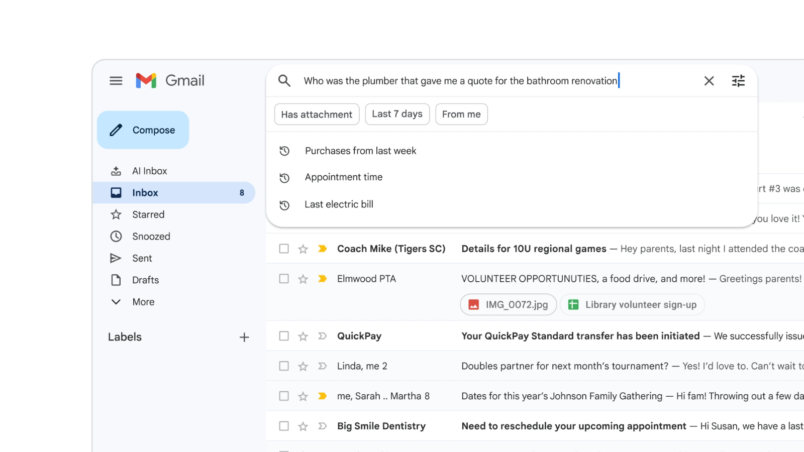 Gmail tích hợp Gemini để hỗ trợ tóm tắt và xử lý email插图