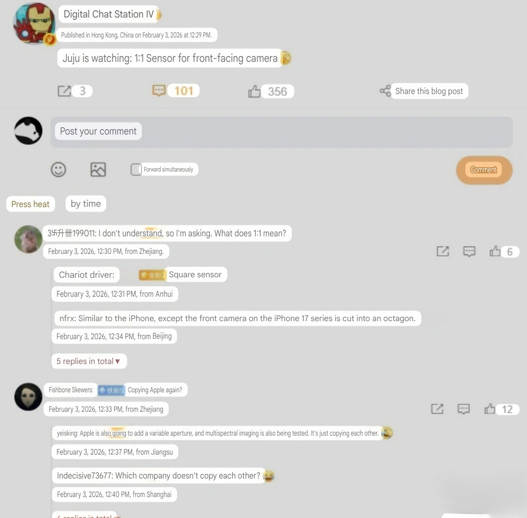 Huawei có thể trang bị cảm biến camera selfie hình vuông giống Apple插图